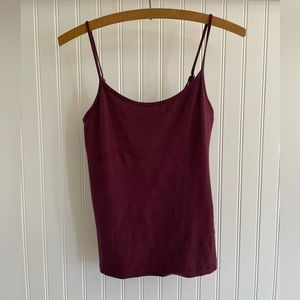 Forever 21 Women's Full-Length Tank Top Adjustable Spaghetti Straps Plum S